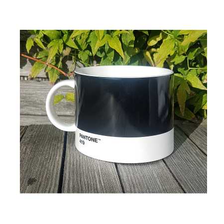 Porzellan Becher mit Pantone Farbe Black